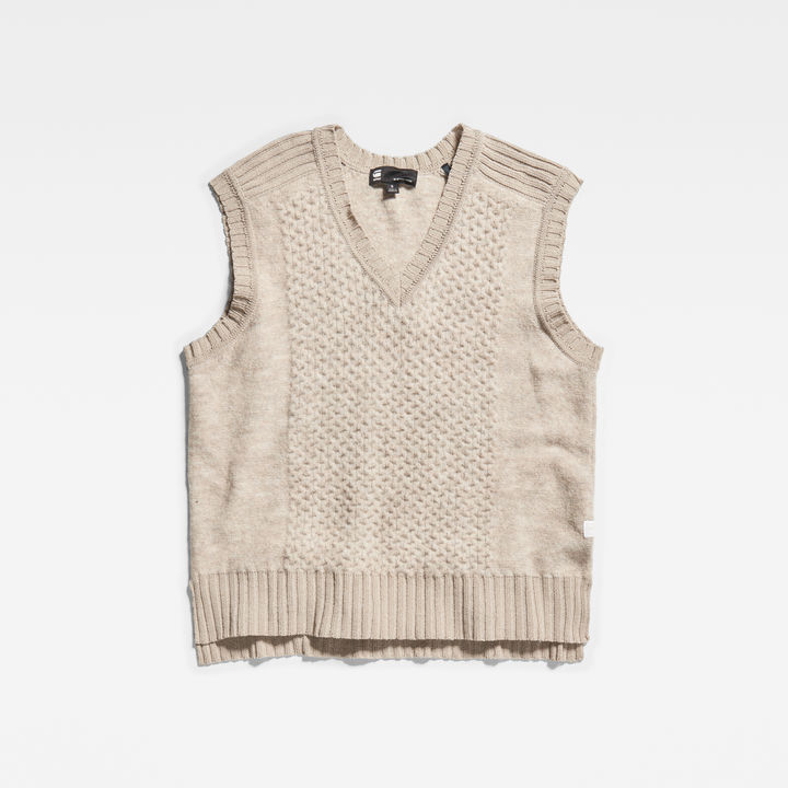 Structure sweater vest top