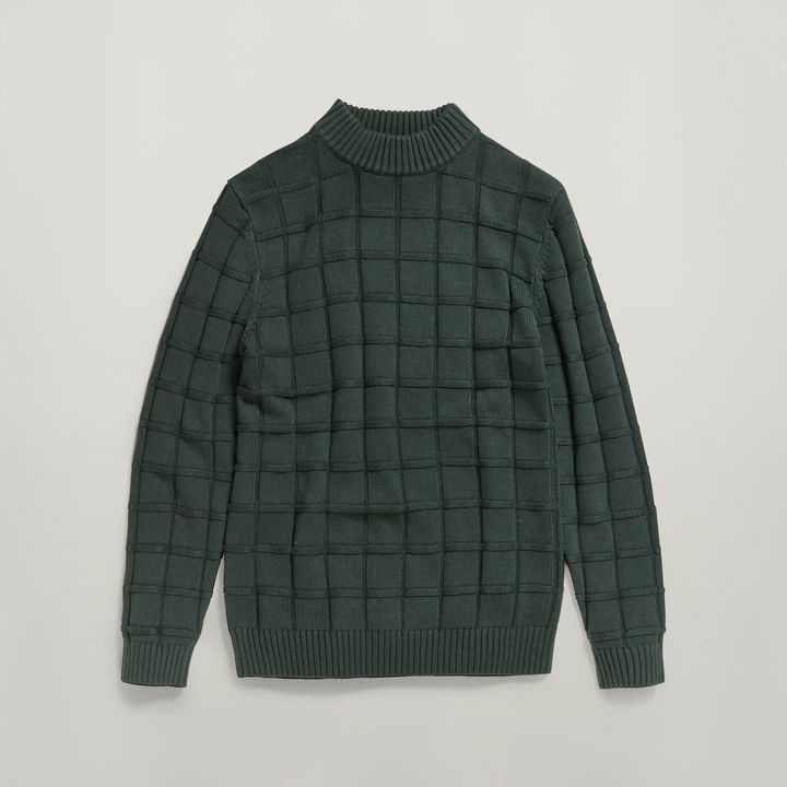 Heavy Table Mock Knitted Sweater