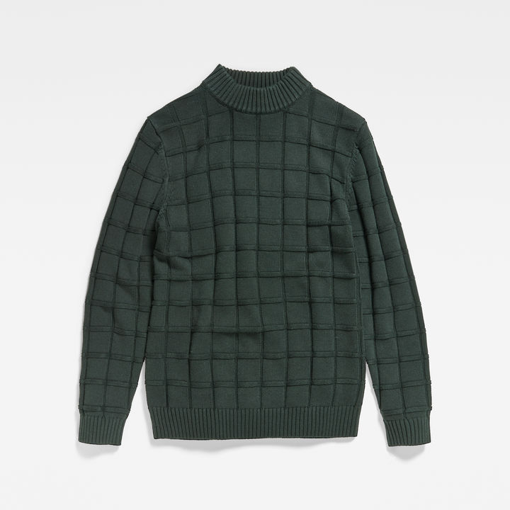 Heavy Table Mock Knitted Sweater | Green | G-STAR® US