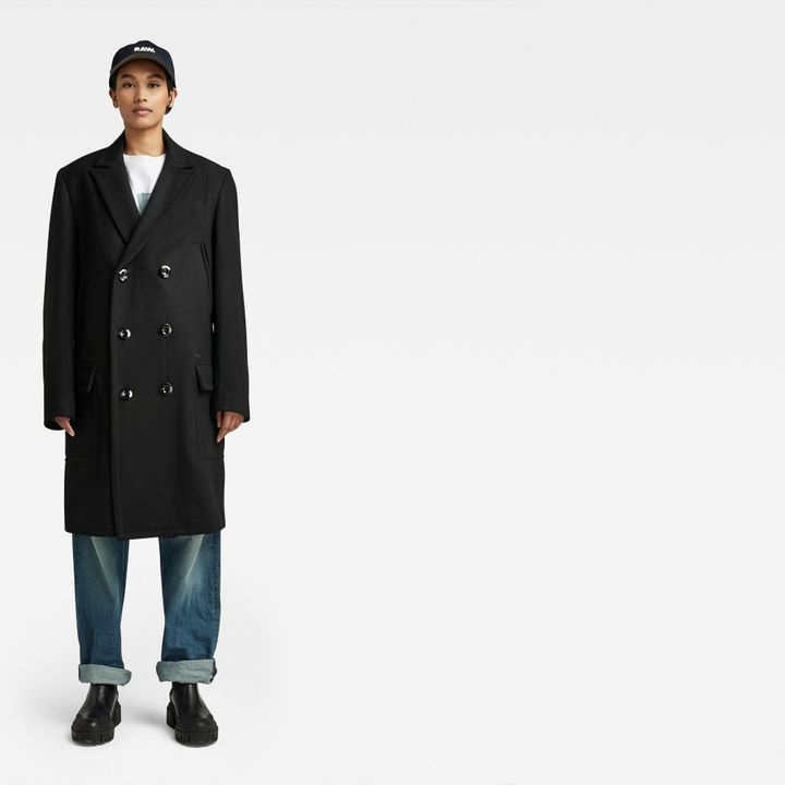 Double Breasted Wool Coat | ブラック | G-STAR® JP