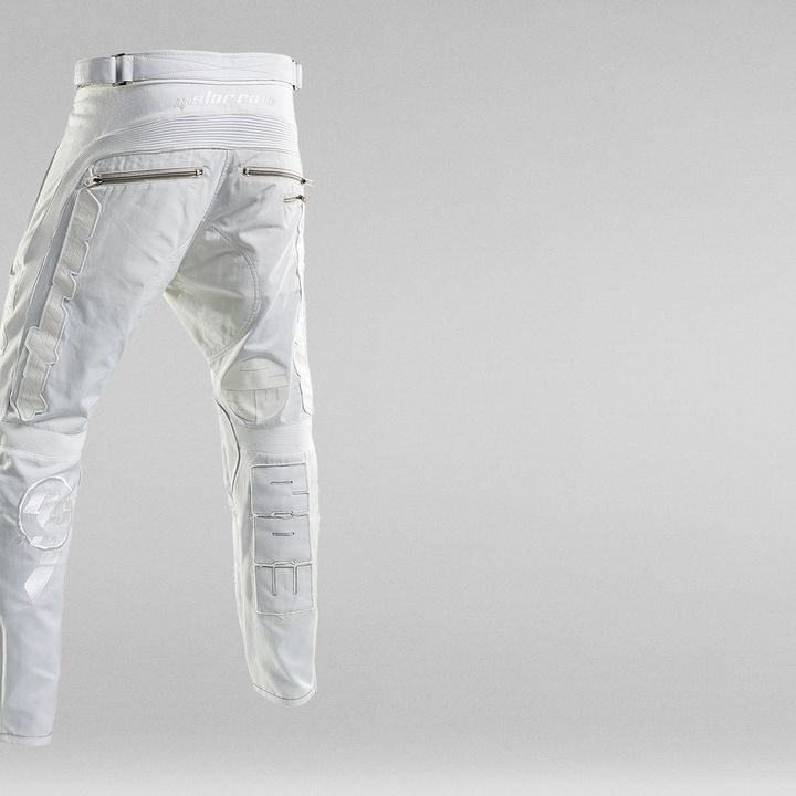 White moto joggers outlet