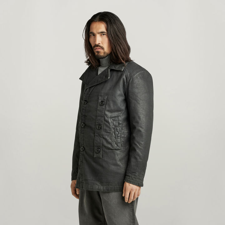 Denim Peacoat
