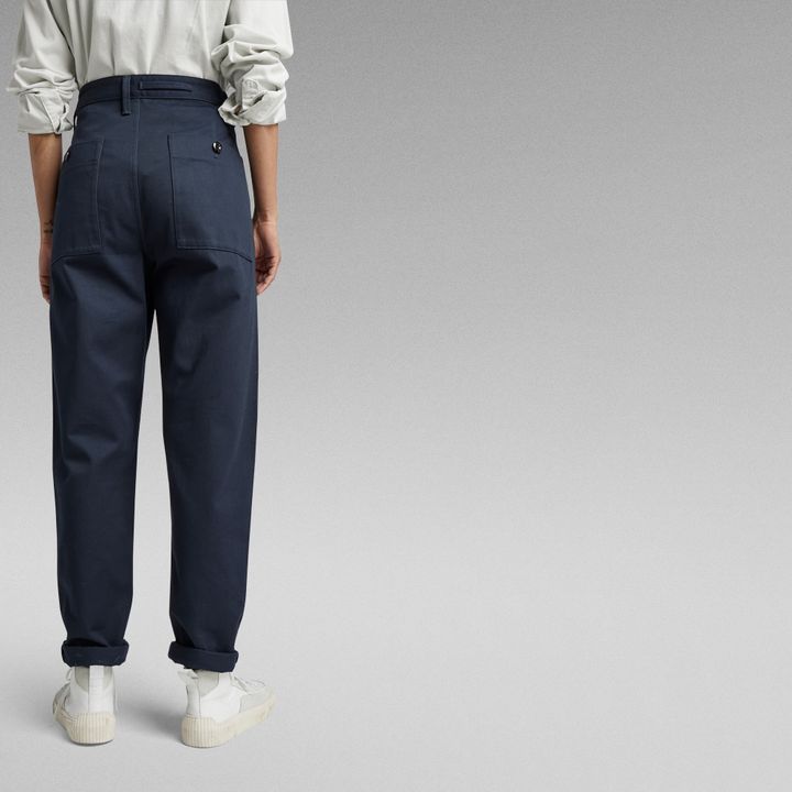 Unisex Worker chino relaxed | Dark blue | G-STAR® JP