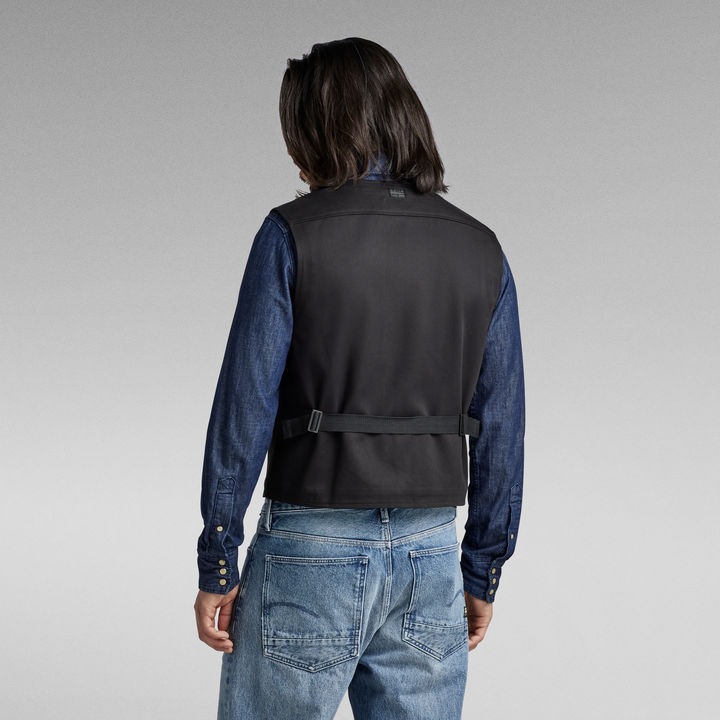 Field Pocket Waistcoat | Black | G-STAR® US