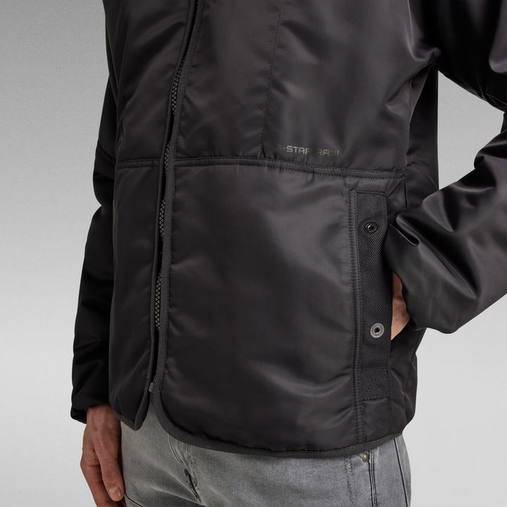 G STAR Men Light Padded Indoor Jacket Black Size XL