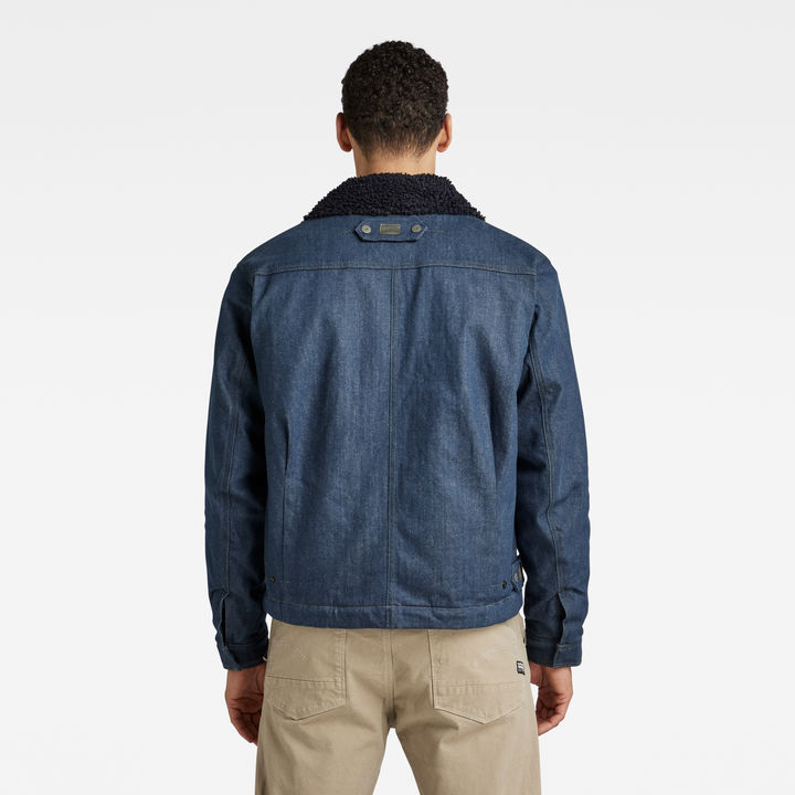 Unisex Flight Combat Sherpa Jacket | Medium blue | G-STAR® US