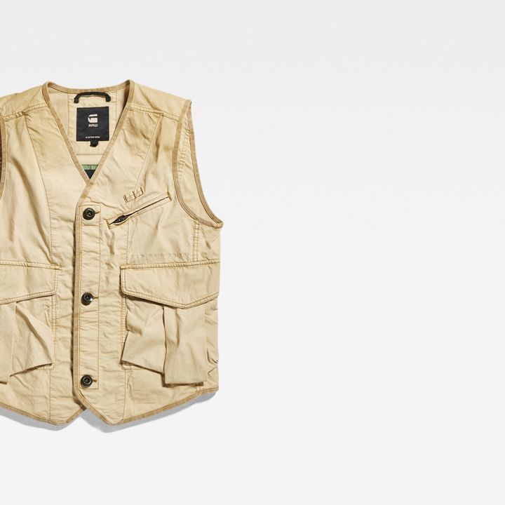 Washed Cargo Vest