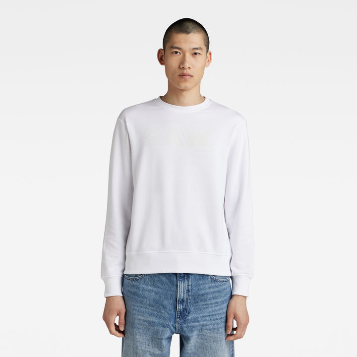【税込】 Crew Regular Neck US G-STAR® | White | Sweat Graphic トップス