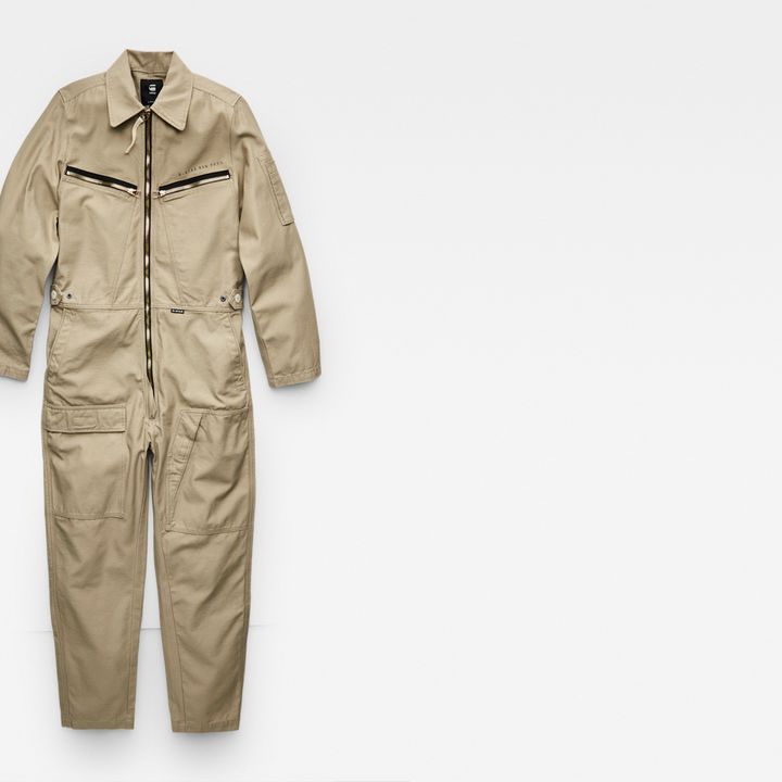 Multi Zip Jumpsuit 2.0 | Beige | G-STAR® US