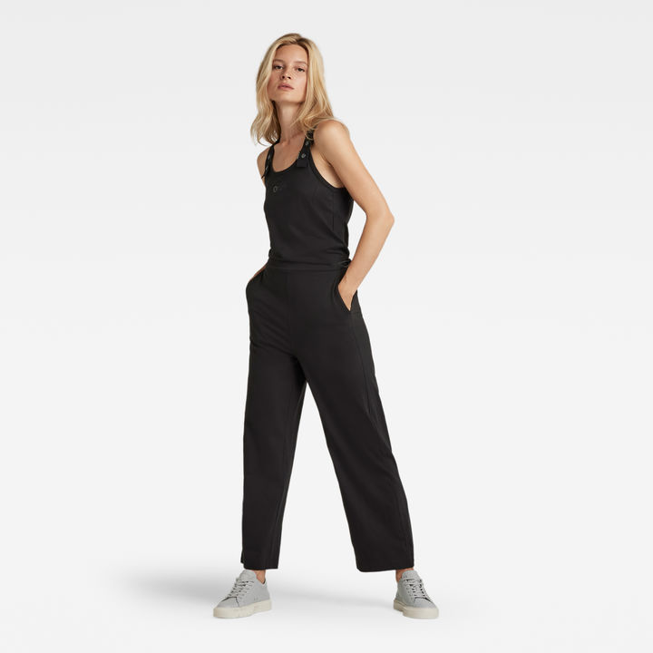 Black tank jumpsuit discount