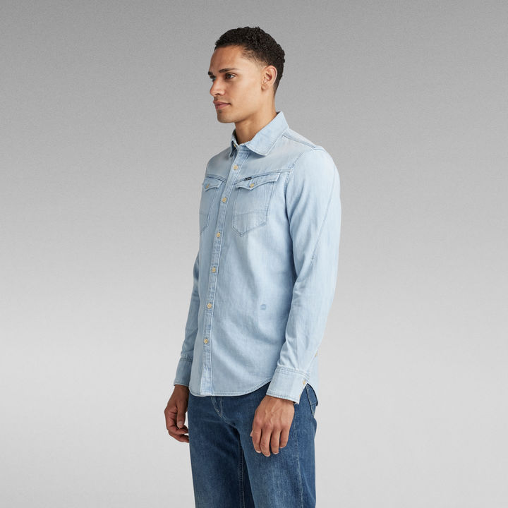 Arc 3D Slim Shirt Medium blue G STAR CA