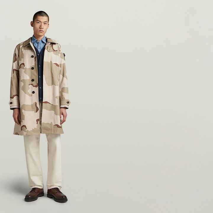 G star camo coat top