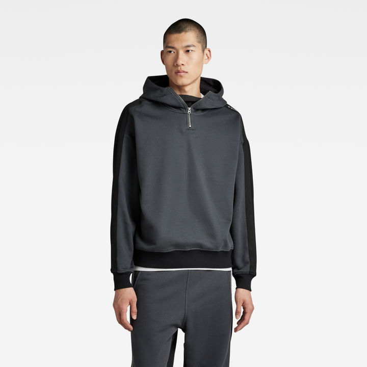 Half and half color hoodie deals