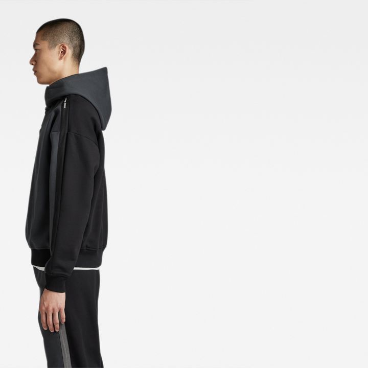 Colorblock logo tape hoodie sale