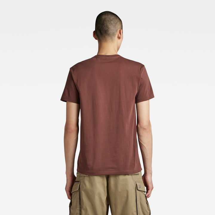 Base S V Hals T Shirt Bruin G STAR NL