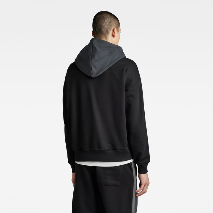 Tape Color Block Loose Half Zip Hoodie | Multi color | G-STAR® US