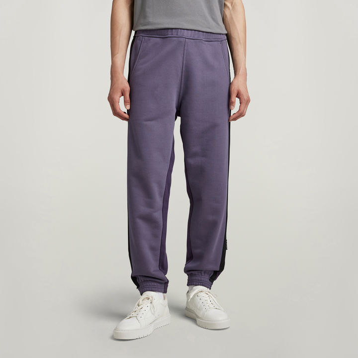 Tape Color Block Tapered Sweat Pants