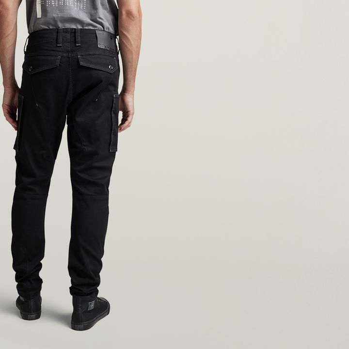 Black pocket cargo pants on sale