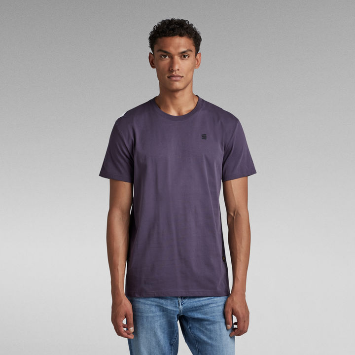 Base S T Shirt Purple G STAR ZA
