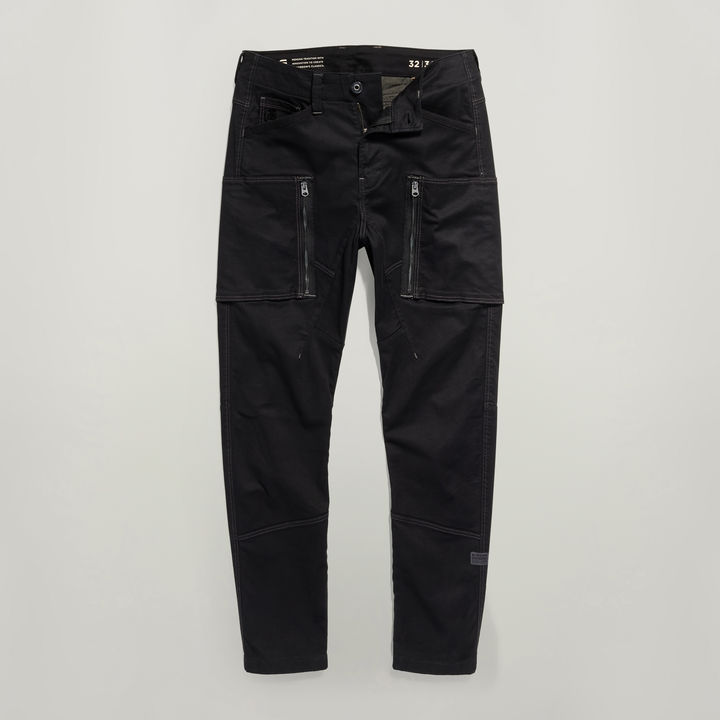 Zip Pocket 3D Skinny Cargo Pants | Black | G-STAR® TW