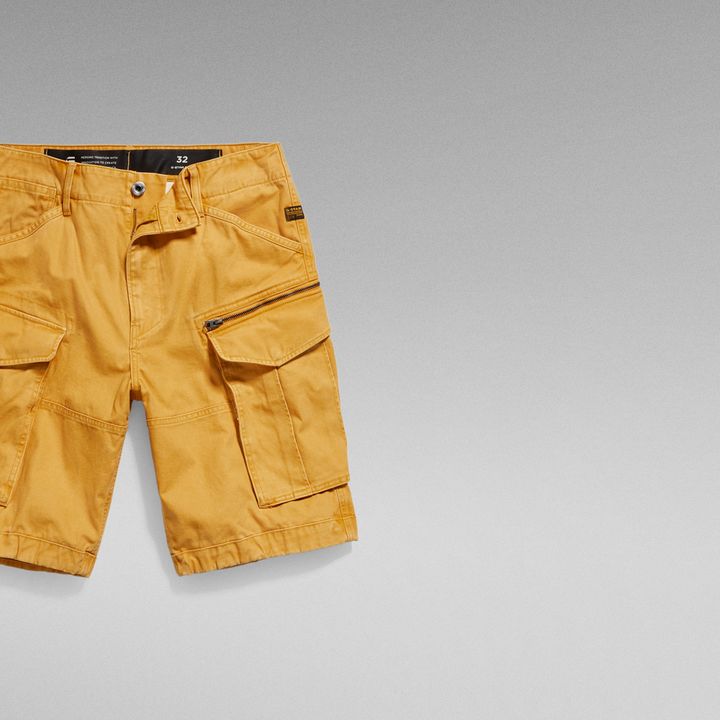Rovic Zip Relaxed Shorts Yellow G STAR CA