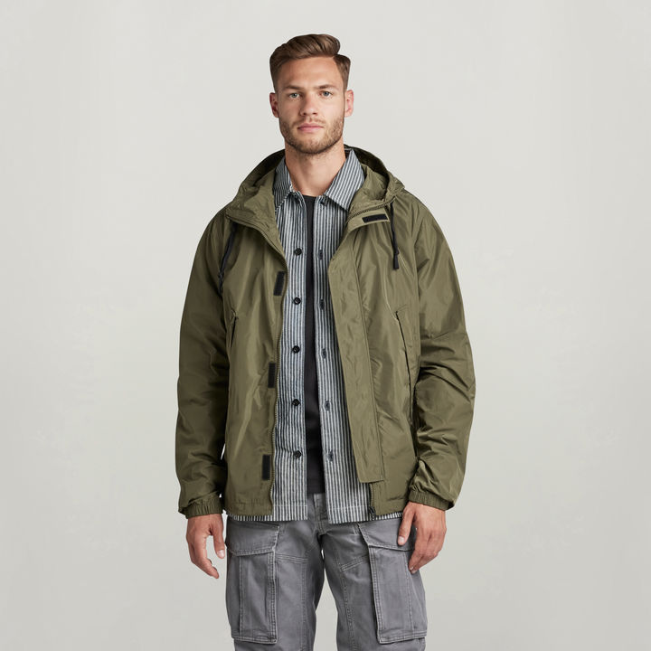 Sporty Hooded Jacket | Green | G-STAR® CZ