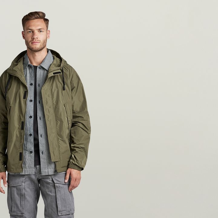 Sporty Hooded Jacket | Green | G-STAR® CZ
