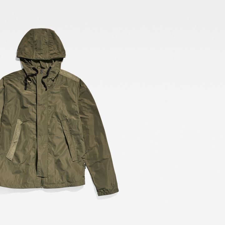 Sporty Hooded Jacket | Green | G-STAR® CZ