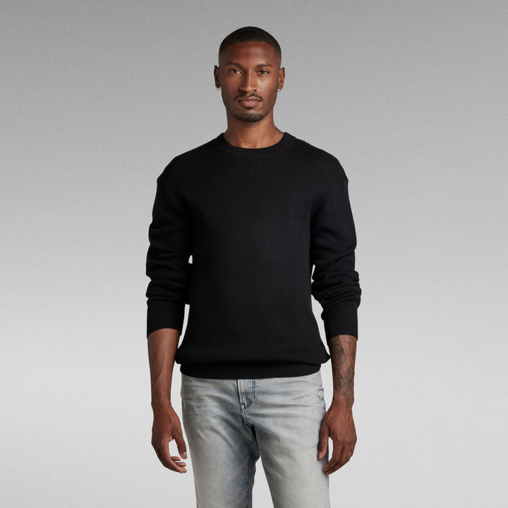 Swiss Army Woven Knitted Sweater Black G STAR IE
