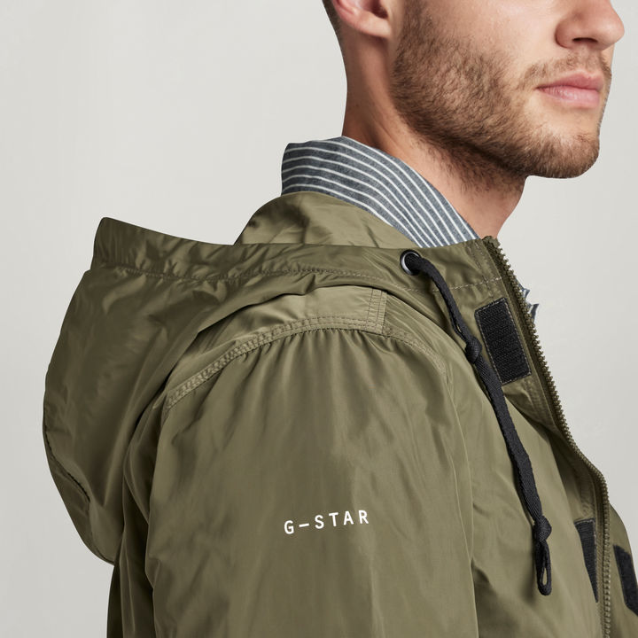 Sporty Hooded Jacket | Green | G-STAR® CZ