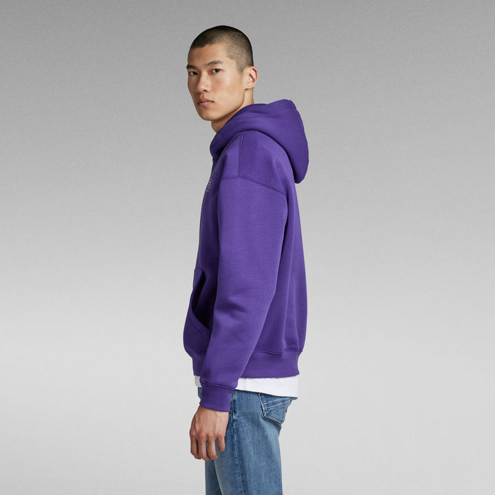Unisex Core Loose Hoodie Purple G STAR US