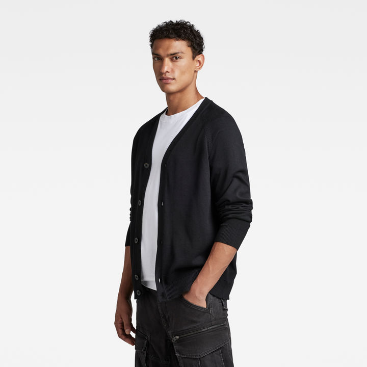 Essential Performance Cardigan Knit Black G STAR ES