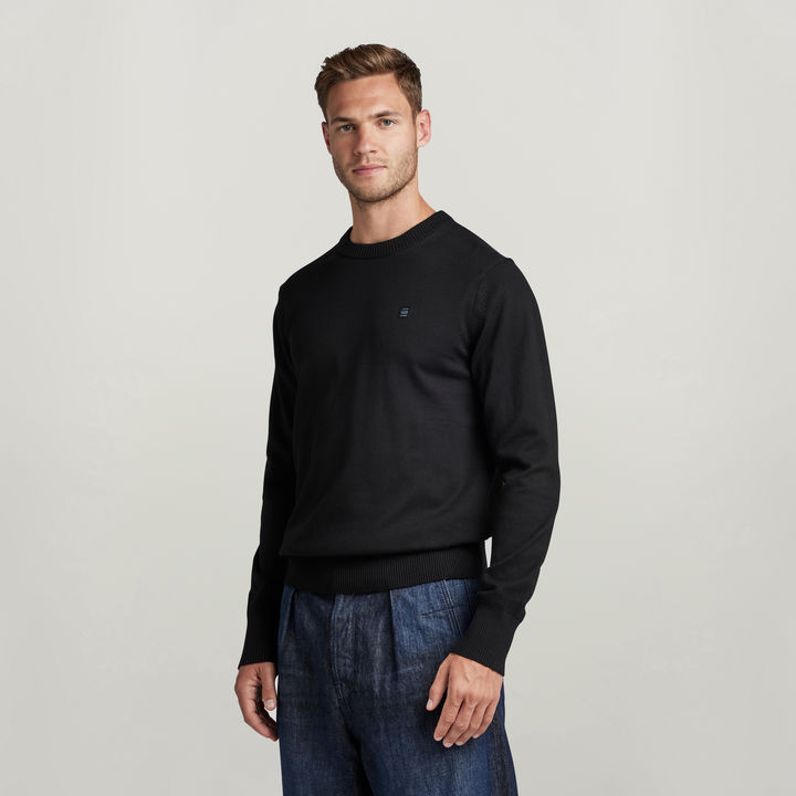 Premium Core Knitted Sweater Black G STAR CA