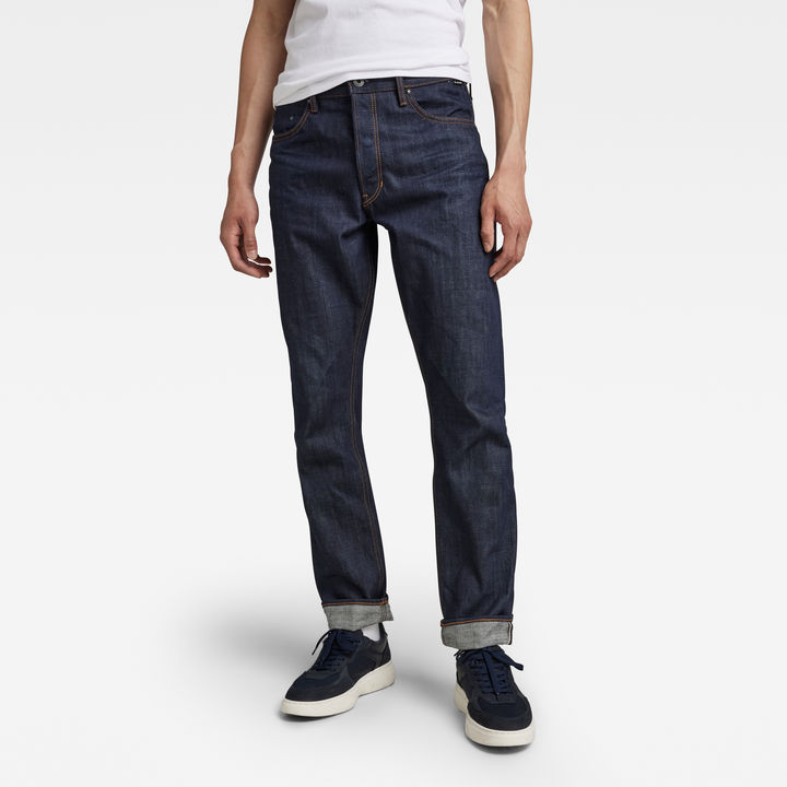 Triple A Regular Straight Selvedge Jeans | ダークブルー | G-STAR® JP
