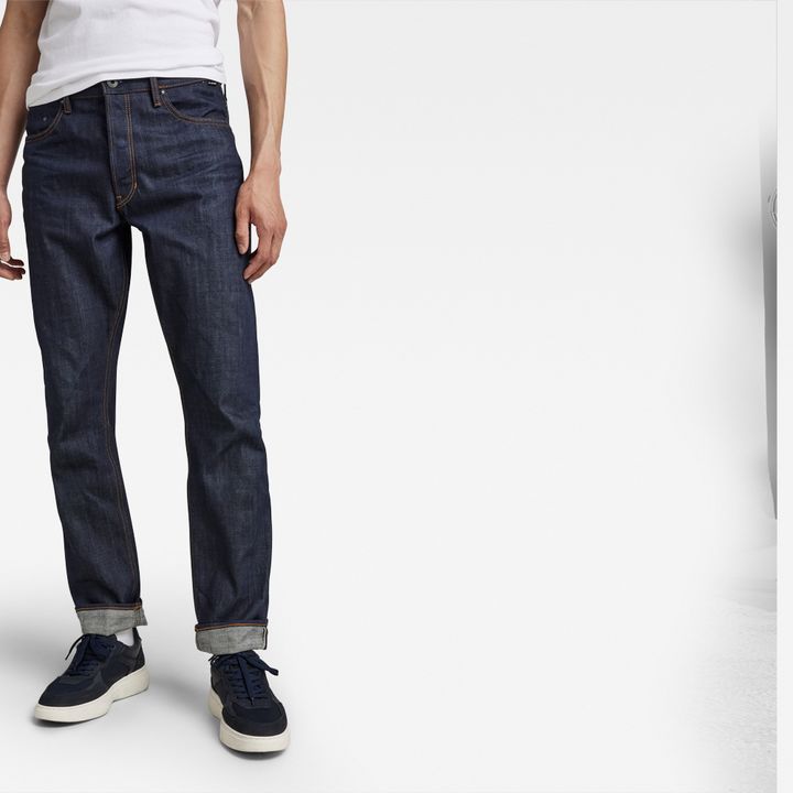 Triple A Regular Straight Selvedge Jeans | ダークブルー | G-STAR® JP