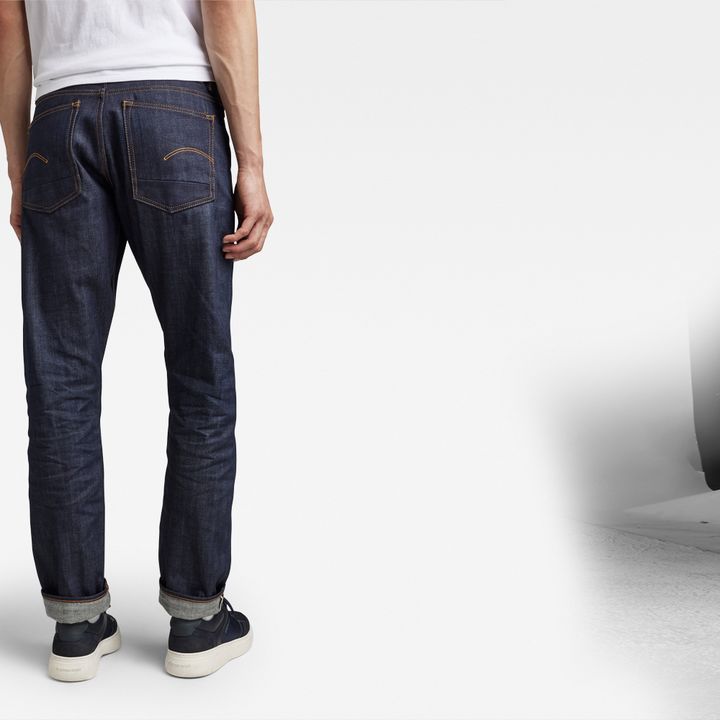 Triple A Regular Straight Selvedge Jeans | ダークブルー | G-STAR® JP