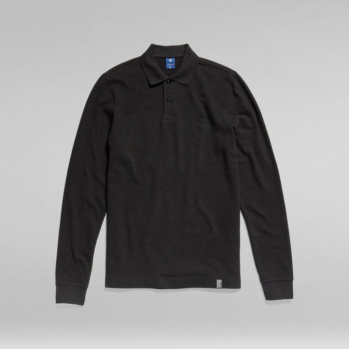 Essential Polo Long Sleeve Black G STAR US