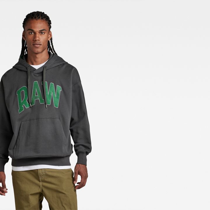 RAW University Oversized Hoodie Grey G STAR SG