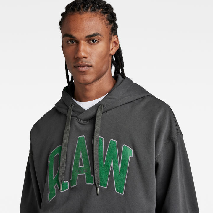 RAW University Oversized Hoodie Grey G STAR US