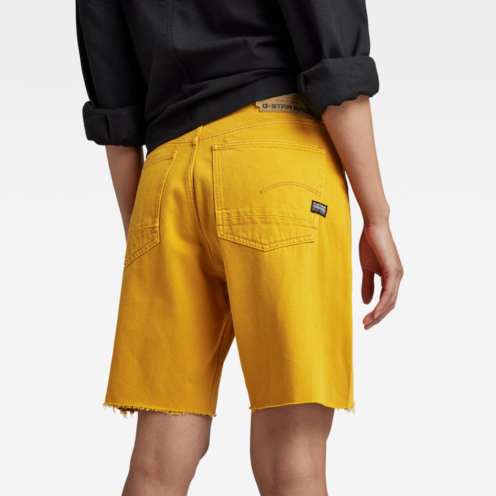 Womens yellow bermuda shorts discount