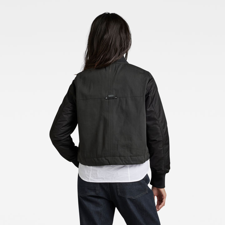 G star black bomber jacket shop