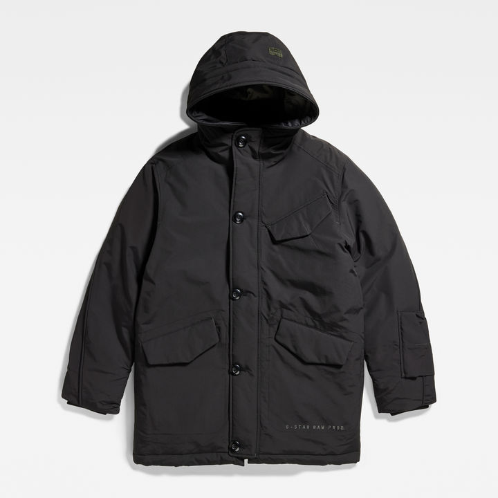 Vodan Padded Hooded Jacket | Black | G-STAR® US
