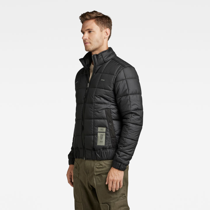 Meefic Square Quilted Jacket | Black | G-STAR® GB