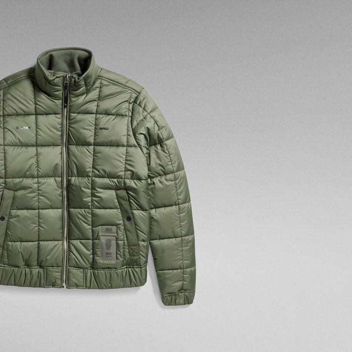 Meefic Square Quilted Jacket | Green | G-STAR® ZA