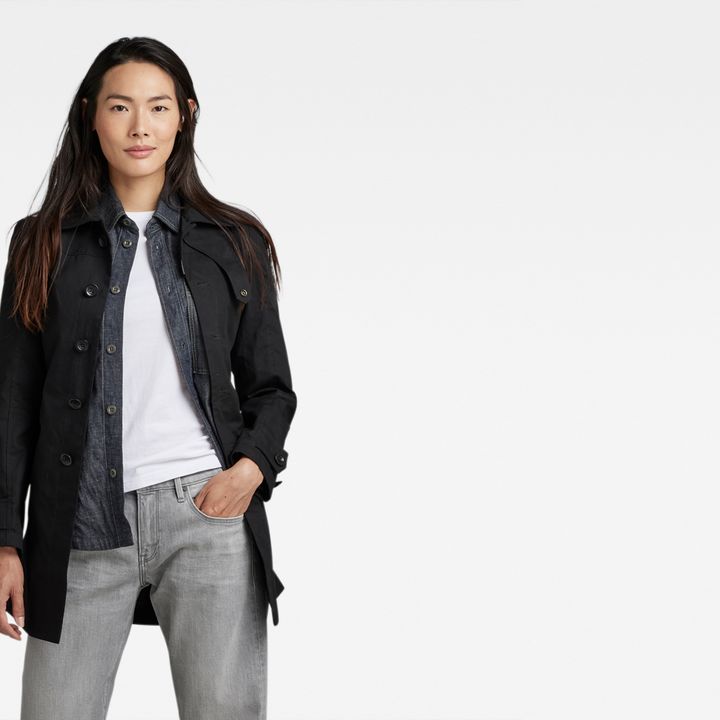 G star raw minor loose trench coat on sale