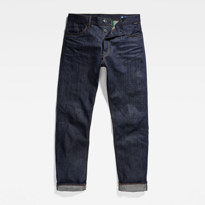 Triple A Regular Straight Selvedge Jeans | ダークブルー | G-STAR® JP