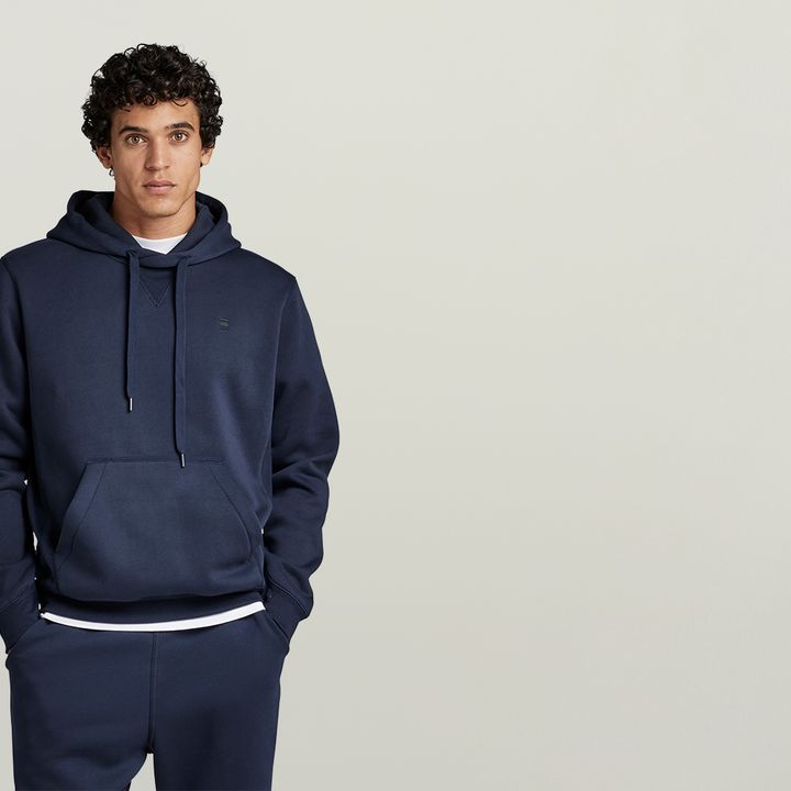 Premium Core Hooded Sweater Dark blue G STAR AU