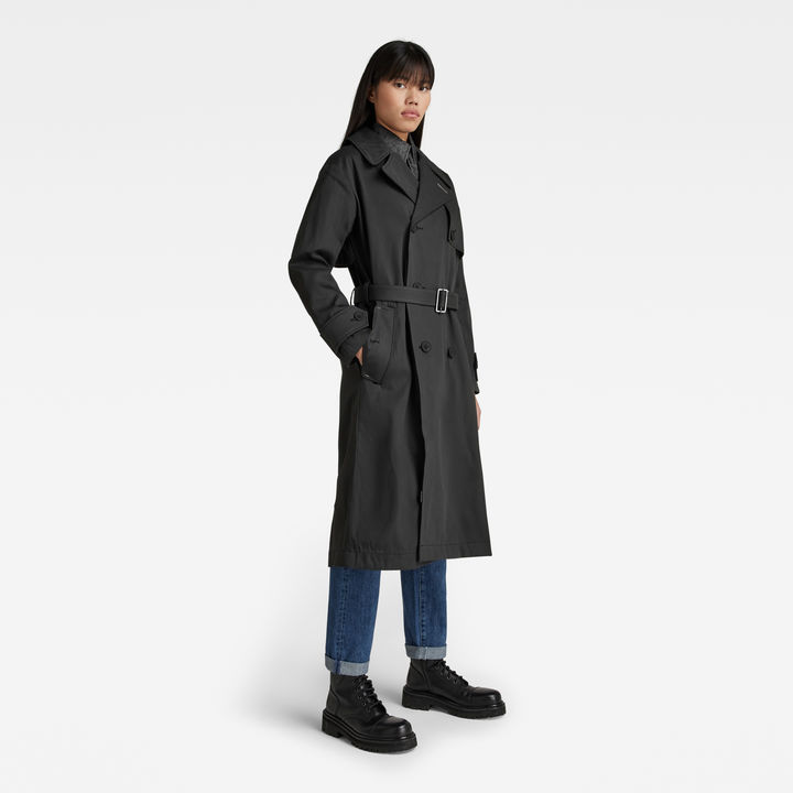 G star trench coat women's clearance