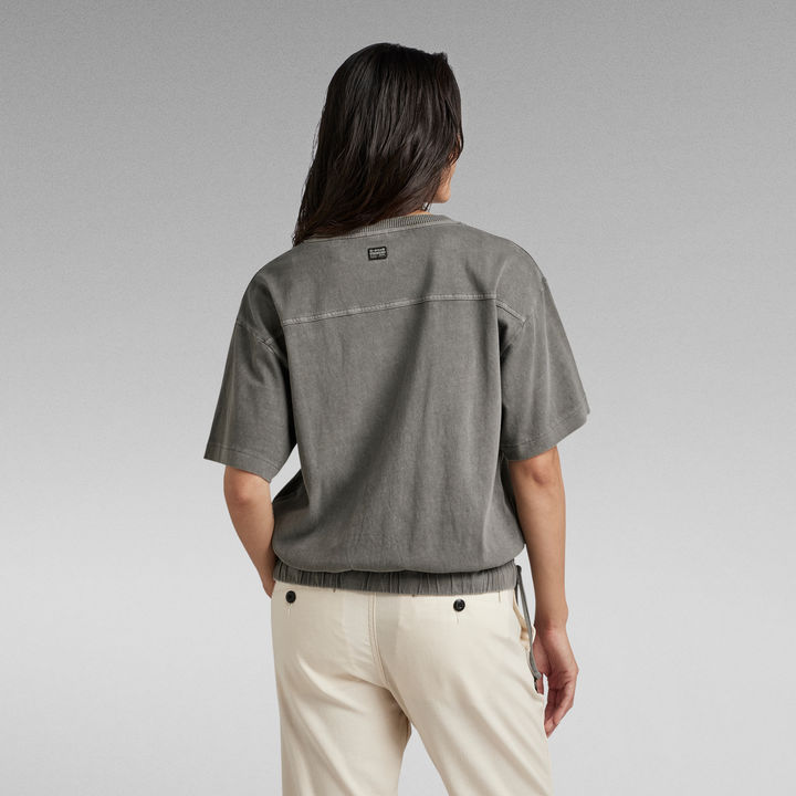 Adjustable Loose T Shirt Grey G STAR AE