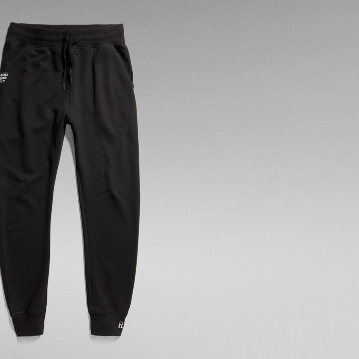 Graphic black sweatpants top
